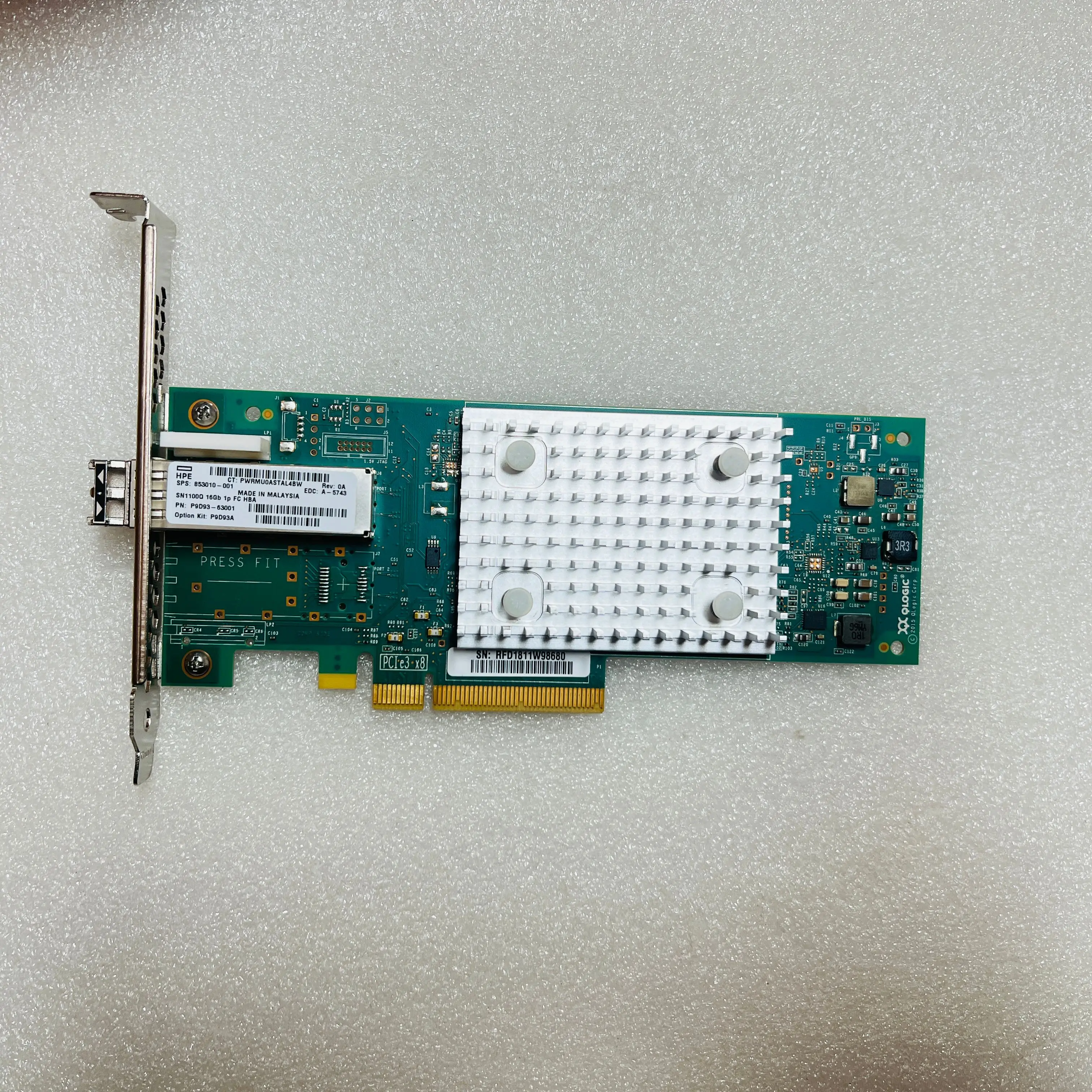 

For HPE SN1100Q P9D93A 853010-001 16G Single Port HBA Card Fiber Optic Card QLE2690-HP