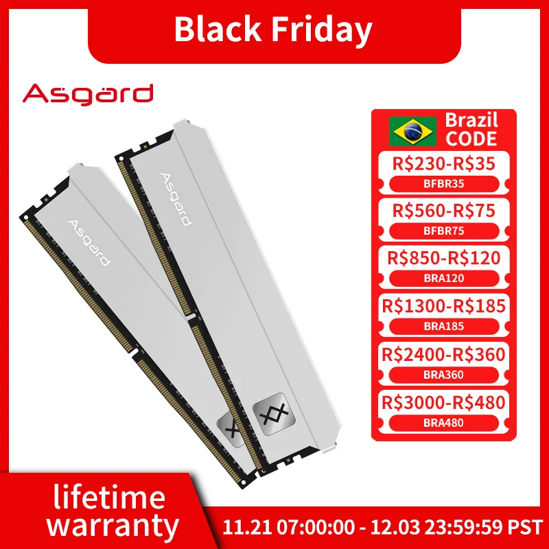 Asgard Freyr Series Memories DDR4 RAM 8 GB 16 GB 32 GB 8 GB X2 16 GB X2 3200 MHz RAM-Kit Interner Speicher Zweikanal-Desktop