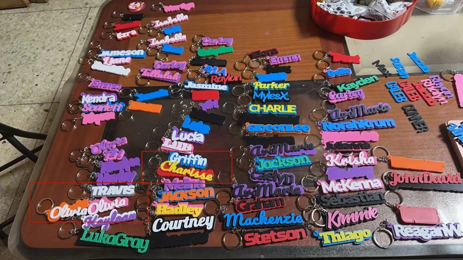 

Custom Personalized Acrylic Name Keychain Suitable for Back to School Backpack Book Bag Campus Graduation Gift