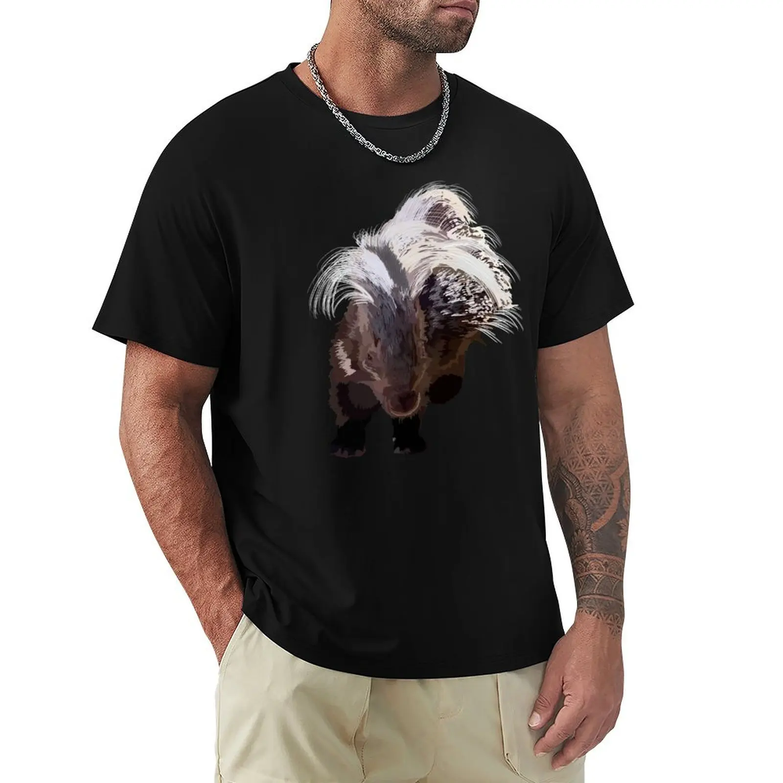 A is for African crested porcupine T-Shirt Sweat Resistant Workout Tee Shirt