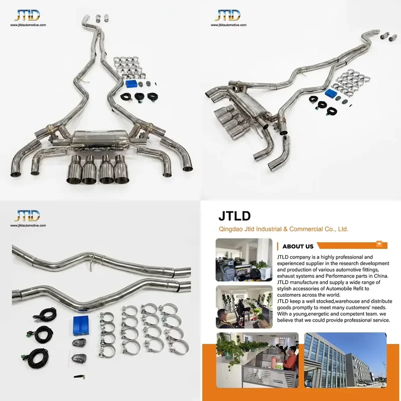 Stainless Steel Catback Exhaust System Fit for BMW 340i G20 G28 M3 3.0 B58 M340 Precision Pipe Structure Variable Valve