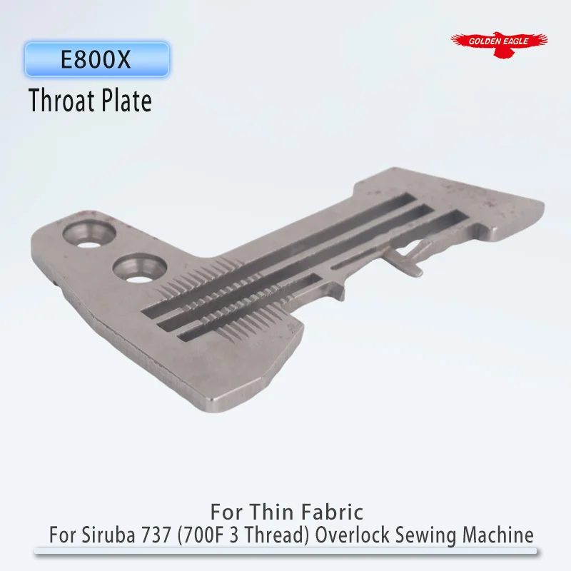 E800X Throat Plate Fit For Siruba 737 (700F 3 Thread) Overlock Sewing Machine Parts Needle Plate Special For Thin Fabric - view 3