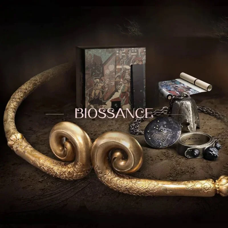 

BIOSSANCE Новая мода и изысканный китайский стиль Коллекционный 《 Jin Gu Zhou 》 Резинка для волос для мужчин и женщин Ювелирные аксессуары Подарки