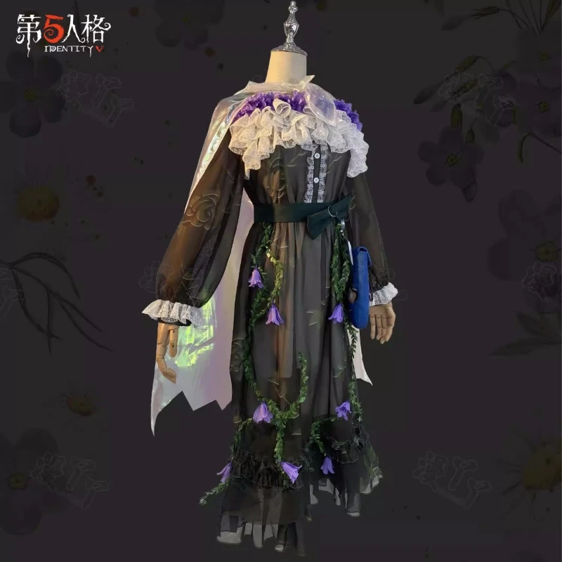 Toy Merchant Cosplay Identity V Anne Lester Cos Anime Women Fashion Dress Cloak Role Play Clothing Full Set Comic-con Costumes