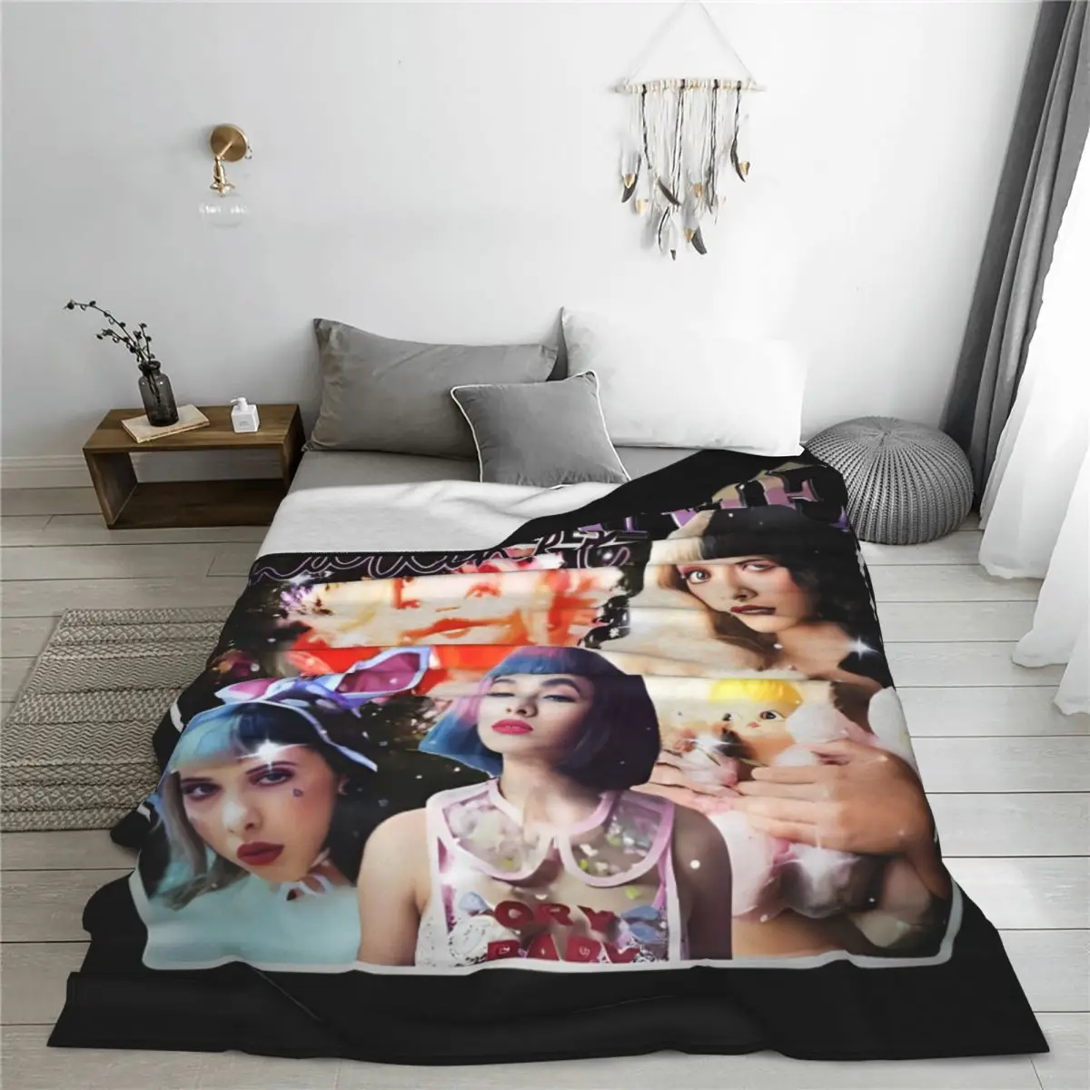 Melanie Martinez The Trilogy Tour 2024 Flannel Throw Blanket Portals Singer Blankets for Bedding Bedroom Lightweight Thin Plush