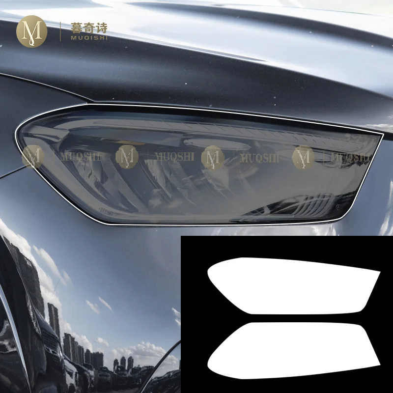 For Mercedes Benz GLE 2024 Car Exterior Headlight Anti-scratch TPU PPF Protective film refit Anti-scratch Repair film Accessori