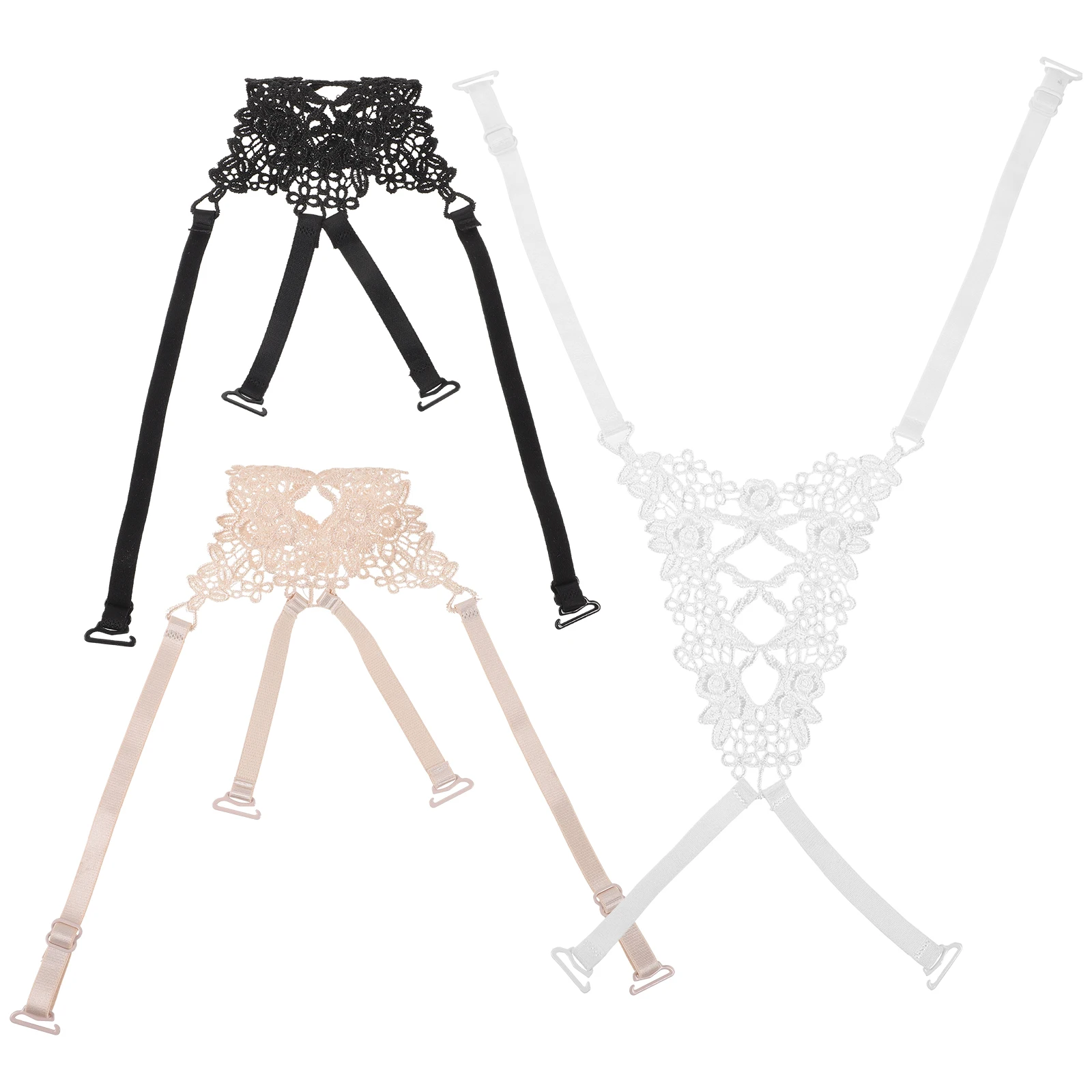 3 шт., бретельки для бюстгальтера, кружевные регулируемые противоскользящие замены для платья без бретелек, женские эластичные опоры, легкий вес