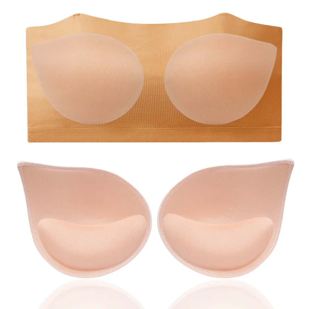 Thickened Drop-shaped Push Up Bra Pads Women 3D Insert Chest Pad Underwear Accessories Female Lining Swimsuit Sponge Padded