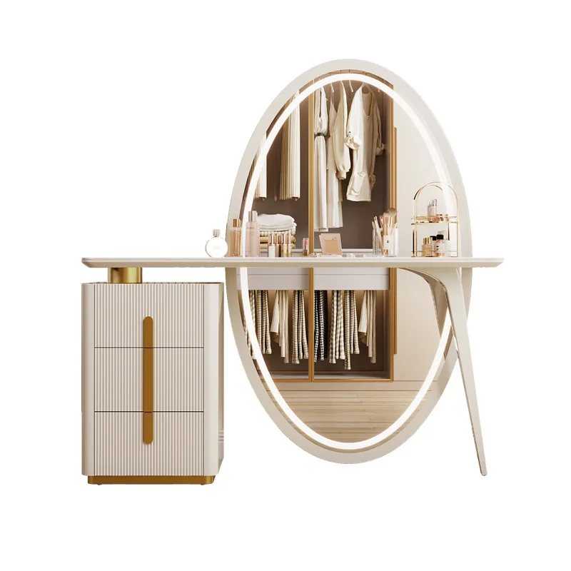 

Modern simple dresser, bedroom, master bedroom, desk, dressing table, rock slab light luxury full-body full