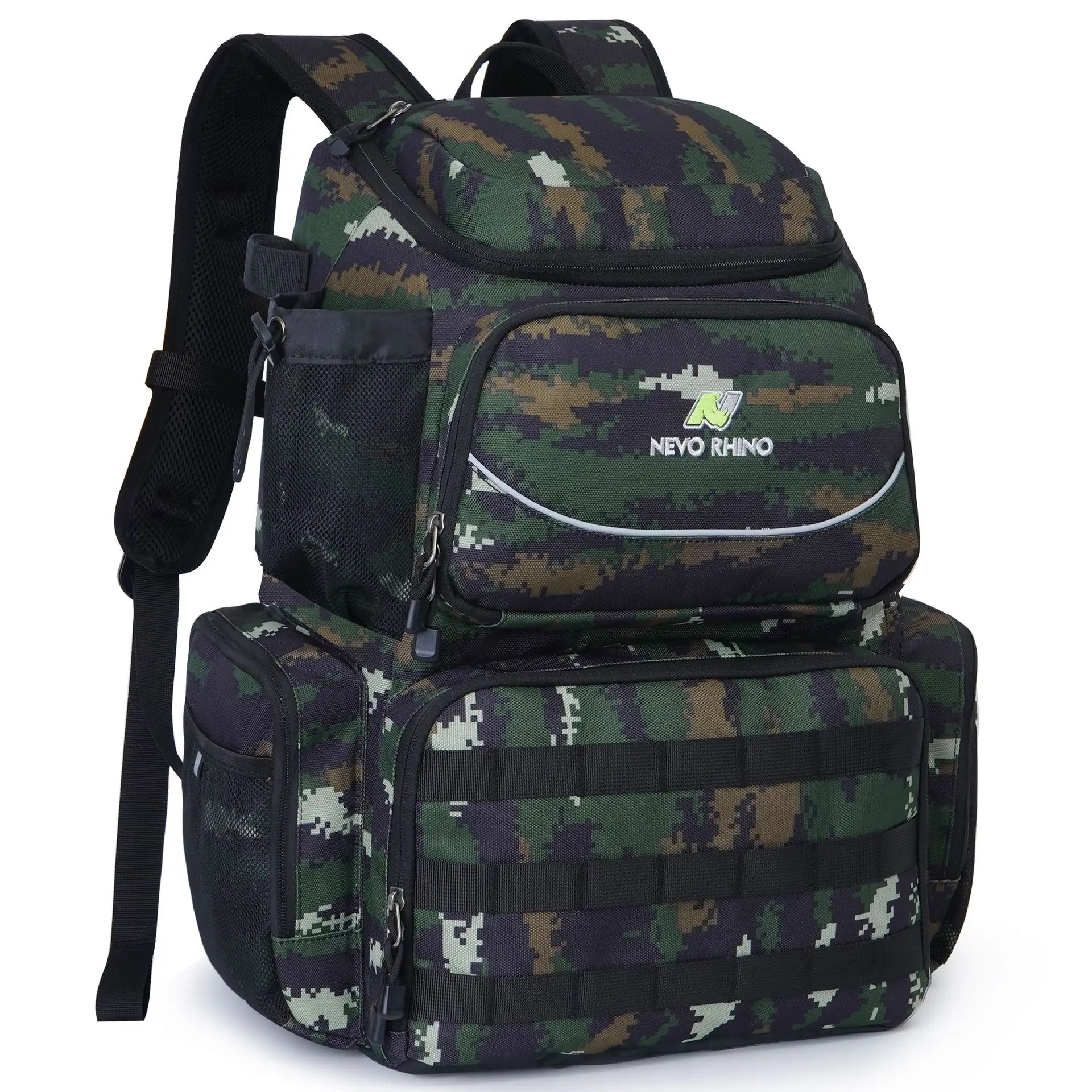 

Outdoor Fishing Backpack Tool Kit Fishing Gear Bag Multi functional Backpack Camouflage Backpack