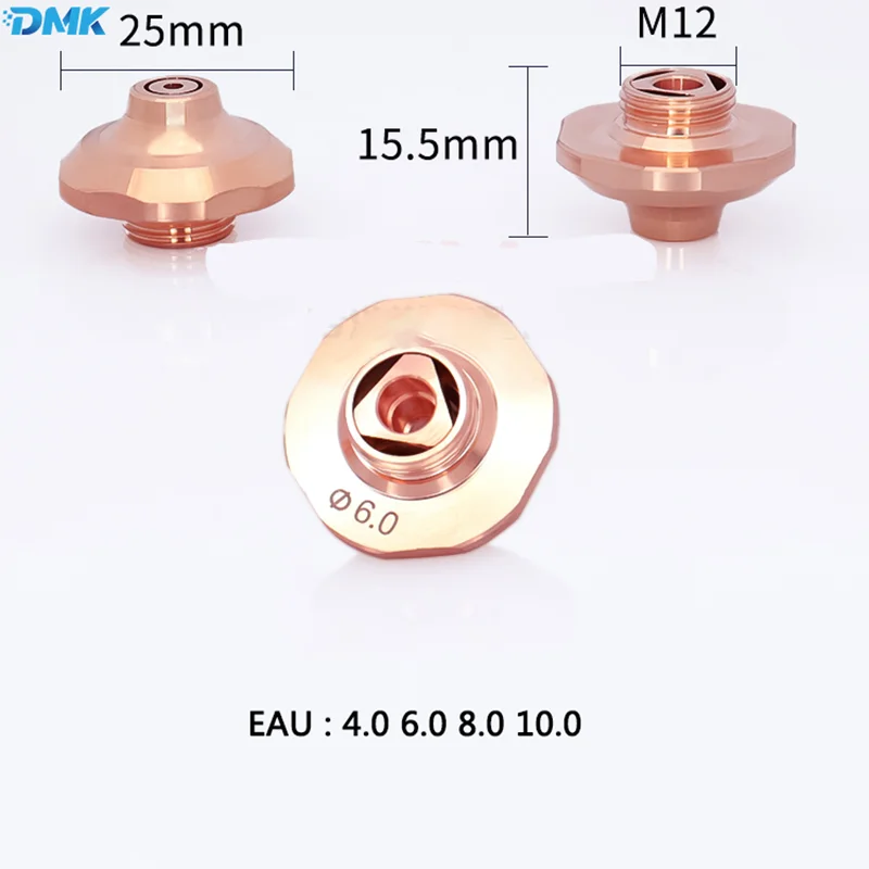 Ugello per taglio laser EAA EAU D25 M12 H15.5 Apertura 0,8 1,0 1,2 1,4 1,7 2,0 2,3 2,7 per macchina da taglio laser