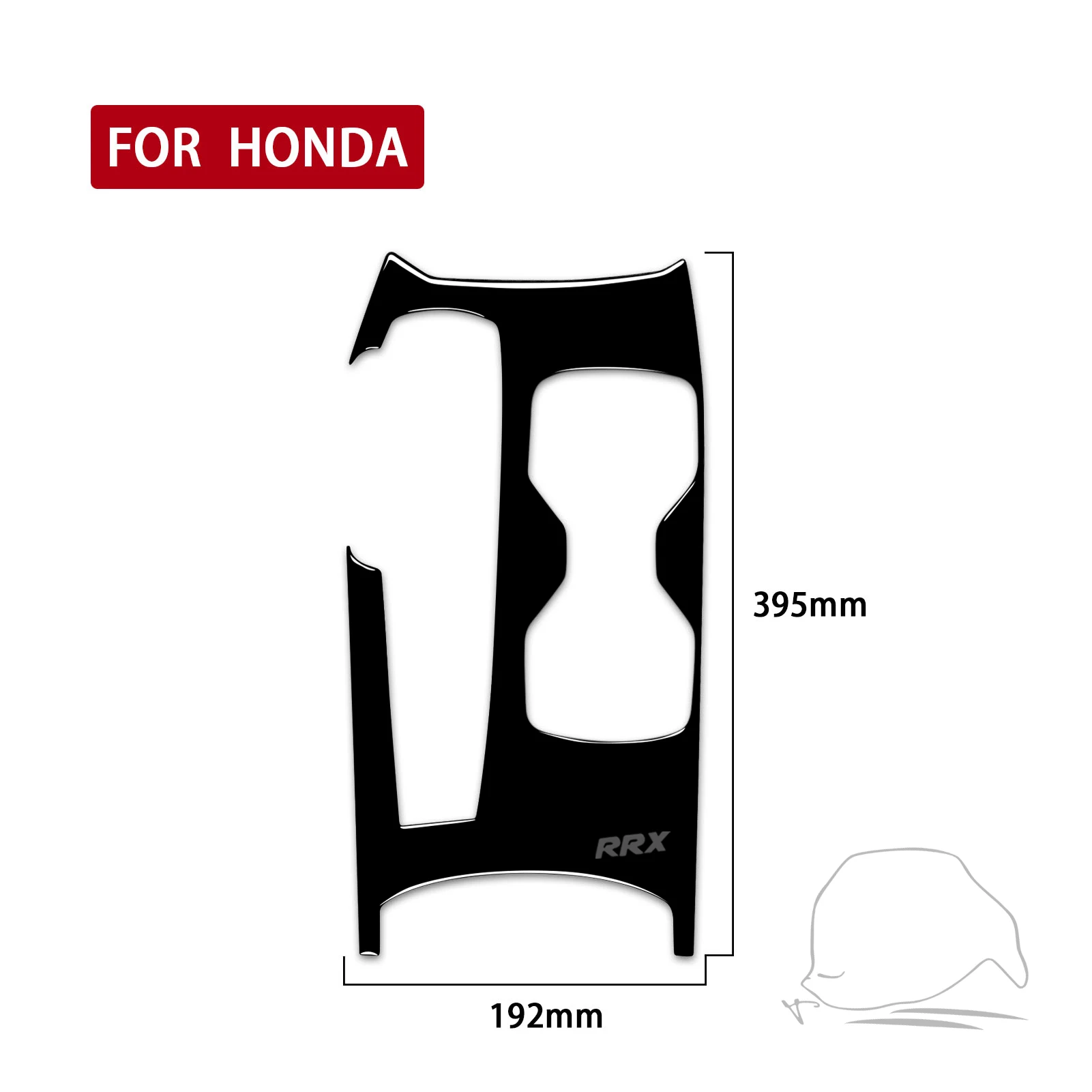 For Honda Accord 2018 2019 2020 2021 Center Gear Shift Gear Box Trim Panel Cover Piano Black Sticker Car Interior Accessories