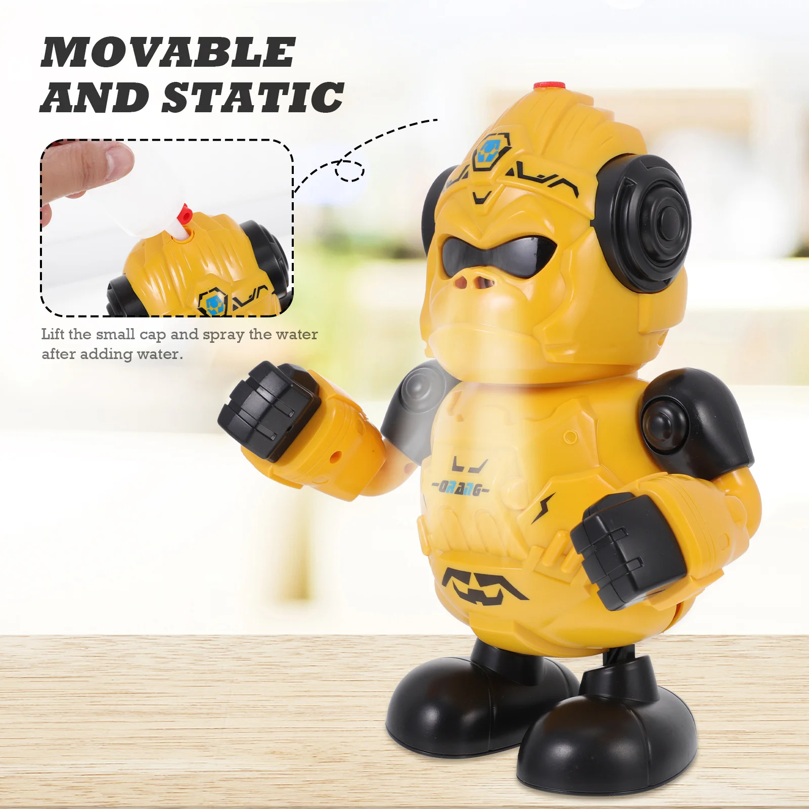 1 pièces Robot de pulvérisation électrique créatif drôle enfant danse jouet couleur vive Robot éducatif pour enfants jouet robotique