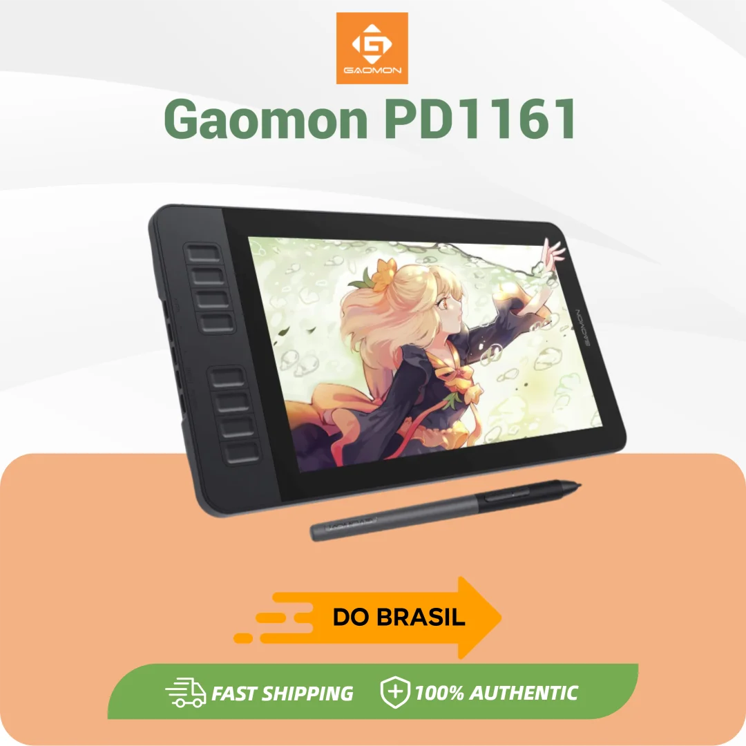 Tablet Digital 11,6 GAOMON PD1161 com Caneta