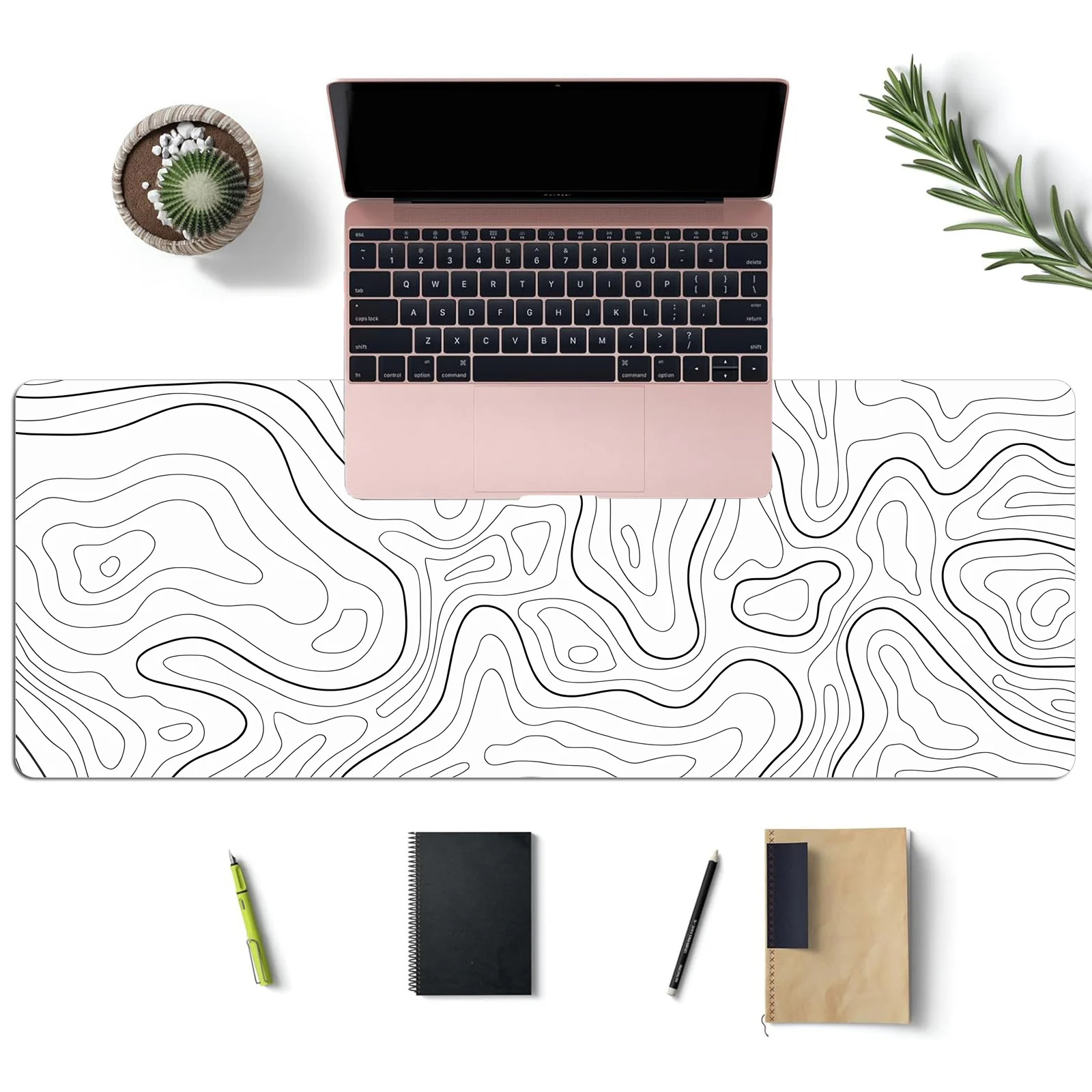 1PC Large Mouse Pad, Office Gaming Table Mat, Non-slip Rubber Base Washable Mouse Pad For Work, Gaming And Office