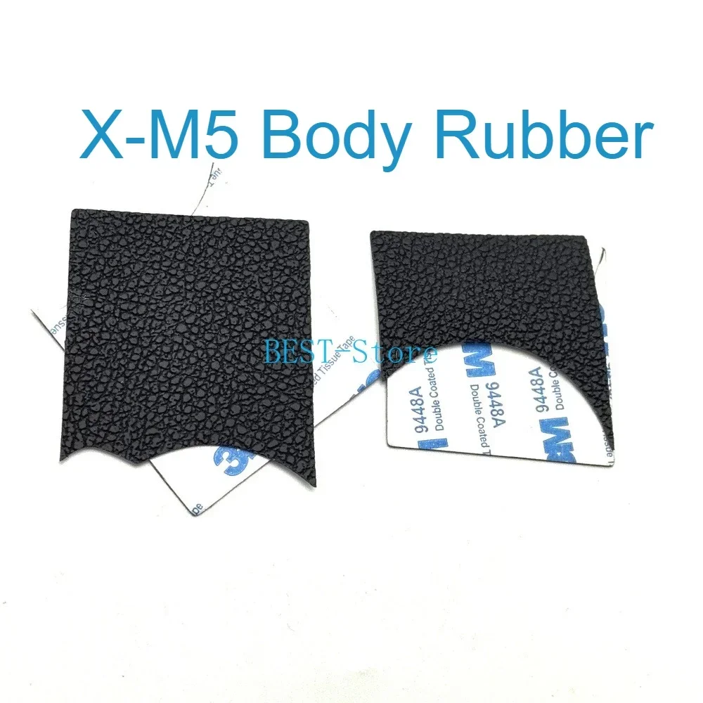 New 2PCS A set for Fujifilm Fuji X-M5 XM5 Body Rubber Front Grip Side Cover with adhesive tape SLR Camera Repair Accessories