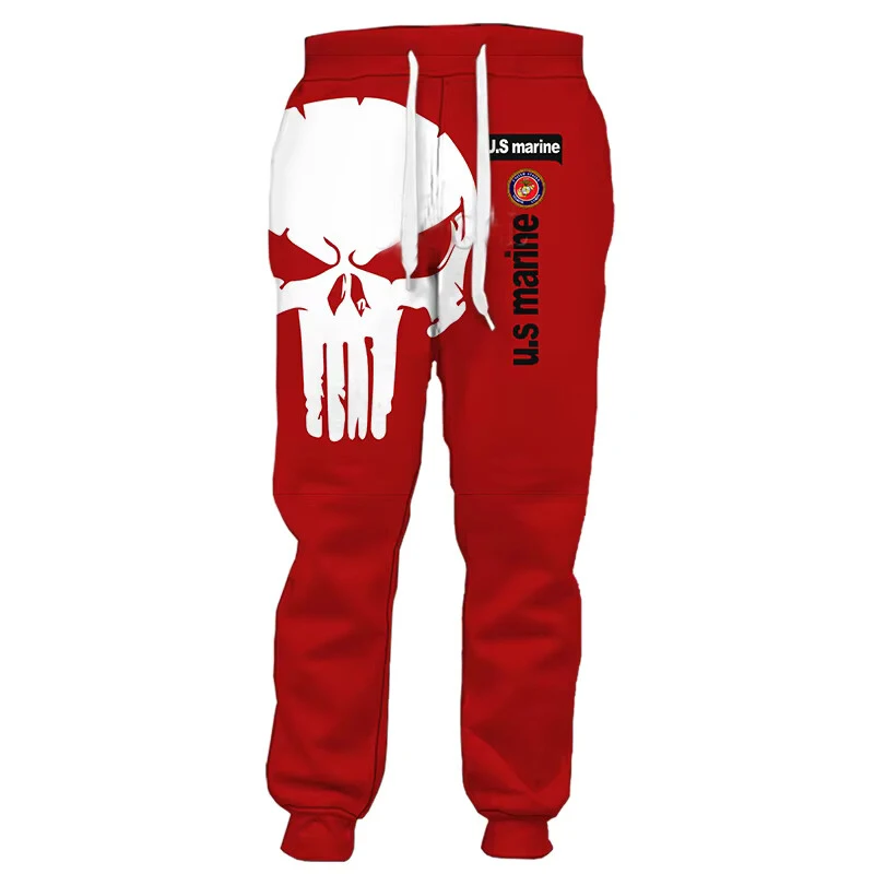 Autumn men's fashionable jogging pants popular firefighter 3D printed pants neutral Harajuku street casual sports pants Q0166