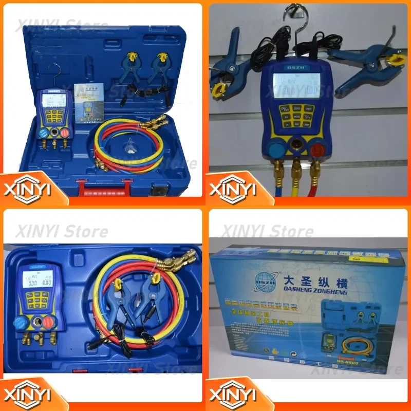 for Electronic Fluoride Meter Digital Display Refrigeration Manifolds Gauge Vacuum Pressure Manometer Compressor Tool Gauge