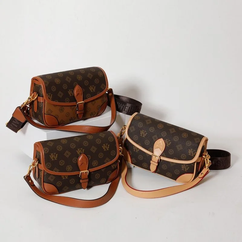 

High-End Luxury Brand Leather Ladies Handbag Famous Designer Fashionable Elegant Vintage Daily Bag