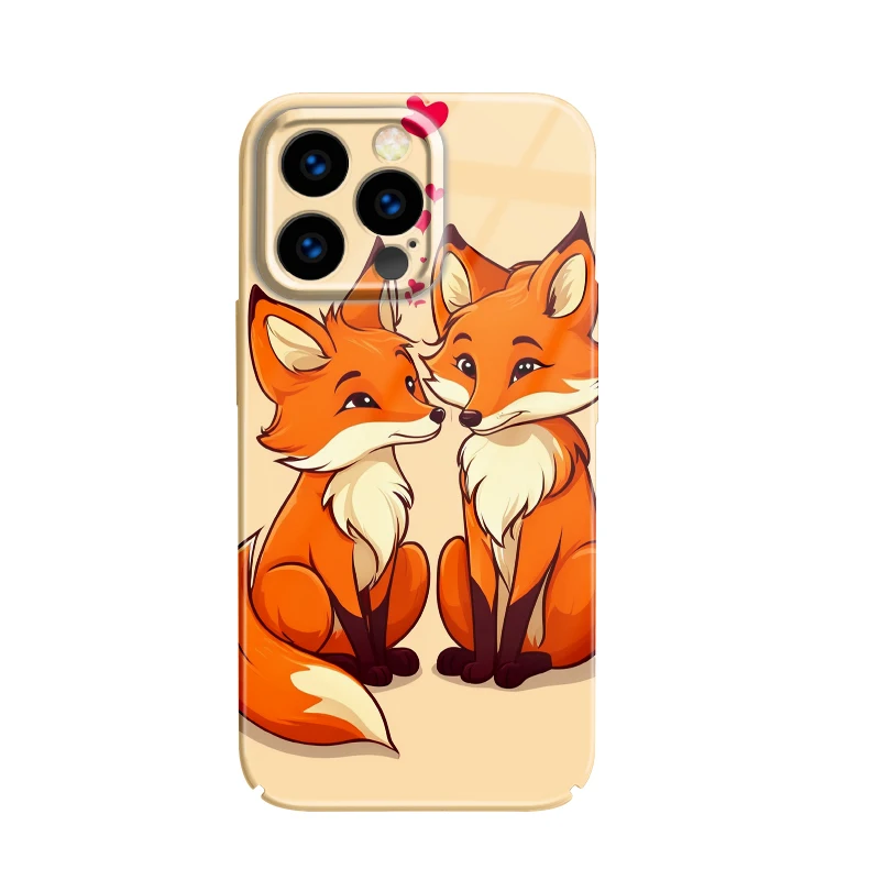 For iPhone 15 14 13 12 11 Pro X XS Max XR Plus Cute Cartoon Acrylic Hard Mobile Phone Cases Acrylic Hard Mobile Phone Cases