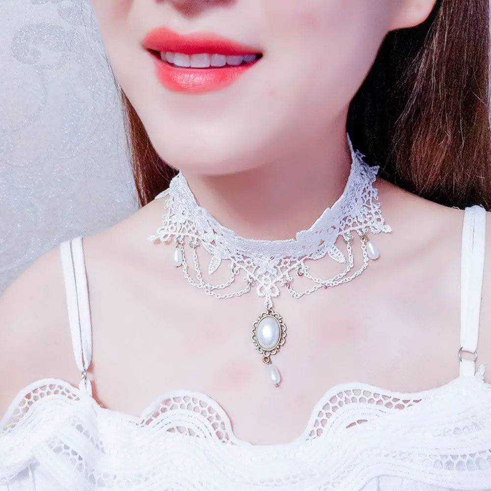 Fashion Retro Statement Wedding Bride Short Women Choker Bridal Necklace Collar Jewelry