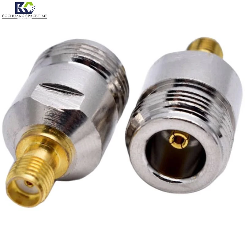 N Yin to SMA Male Pin Inner Hole Copper Core Electroplating RF Antenna Connector SMA-J/N-K Adapter Connector