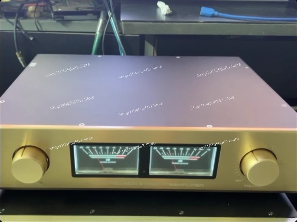 Fully Balanced Preamplifier with VU Meter & Remote Control, RCA XLR Input/Output for High-End Audio System