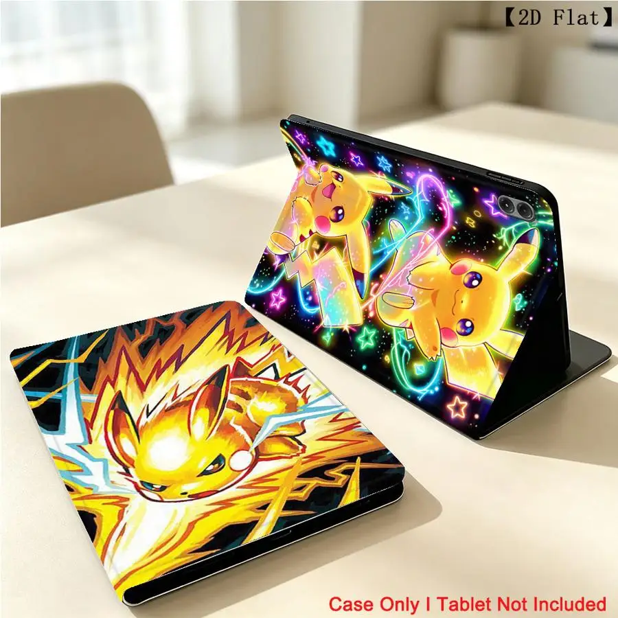 Cute Pikachus Pokmons With Pencil Holder Case for Xiaomi Pad 5 6 7 8 Pro Redmi Pad SE K Pad 8.8 9.7 12.4 Inch Pad 6s Pro 7 Ultra