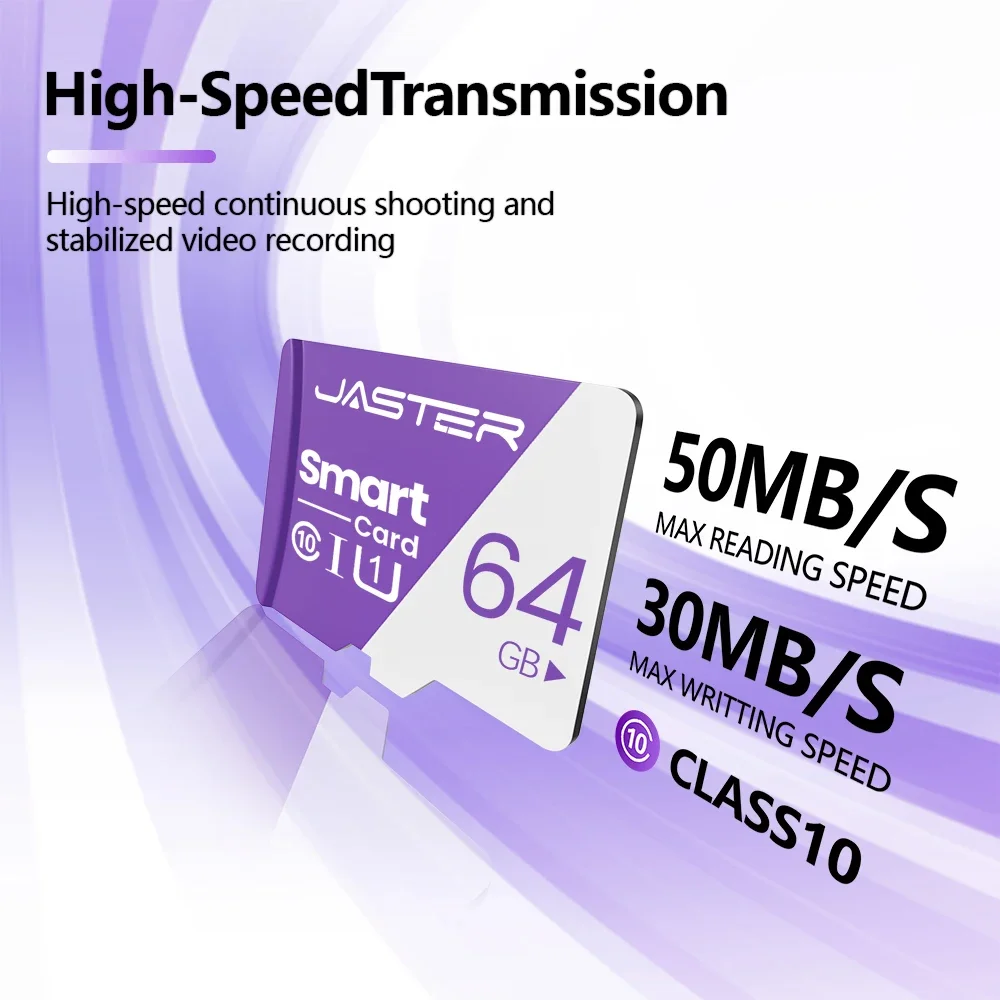 

New Purple TF/SD Memory Card 16GB High Speed TF Cards 32GB 128GB Flash USB Pen Drive Card 64GB for Smartphone TV Camera computer