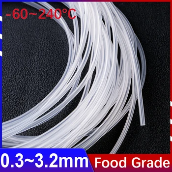 10M 소형 유연한 파이프 실리콘 튜브 호스 투명 식품 등급 맛없는 고온 방지 워터 디스펜서 의료