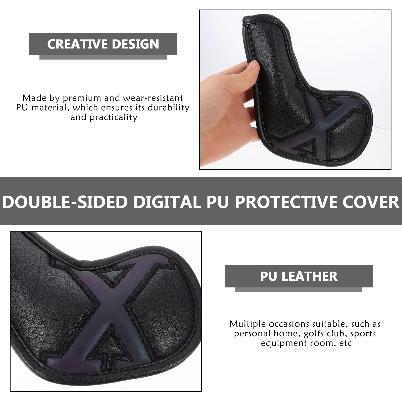 

10 Pcs Golf Iron Cover Novelty Club Head Covers Golfs Putter Protector Accessories Protective Case