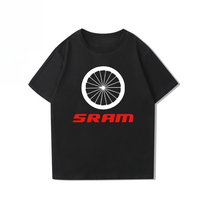 SRAM Cycling Enthusiasts Speed Bike Tour De France Sky Team Short-sleeved T-shirt Men's and Women's Half-sleeved Tops Popular