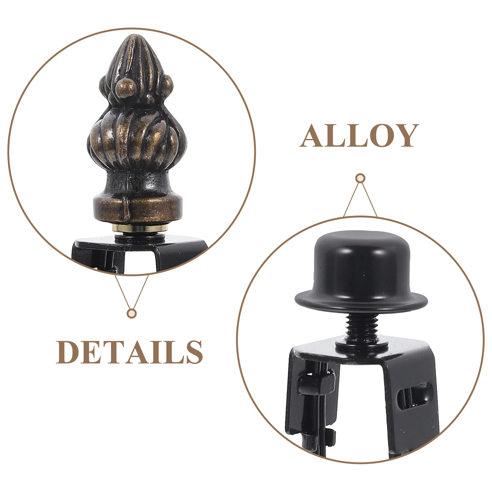 

Lampshade Adapter Clip On Lamp Harp Bulb Finial Alloy Clamps for Table Desk Bedside Lamps Lighting Accessories DIY Simple