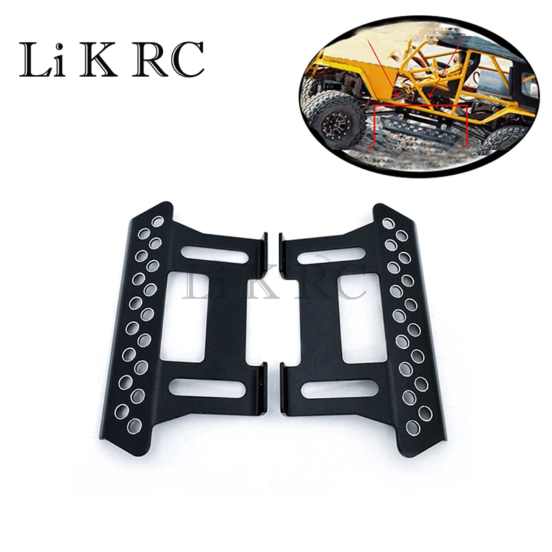 

2Pcs Metal Side Pedal Plate For Axial SCX10 Side Step Sliders 1:10 Scale RC Crawler Car Part 5 Colors