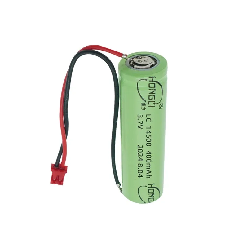 14500 lithium battery 3.7V digital small home appliance Bluetooth speaker 500mAh foot grinder rechargeable wired battery