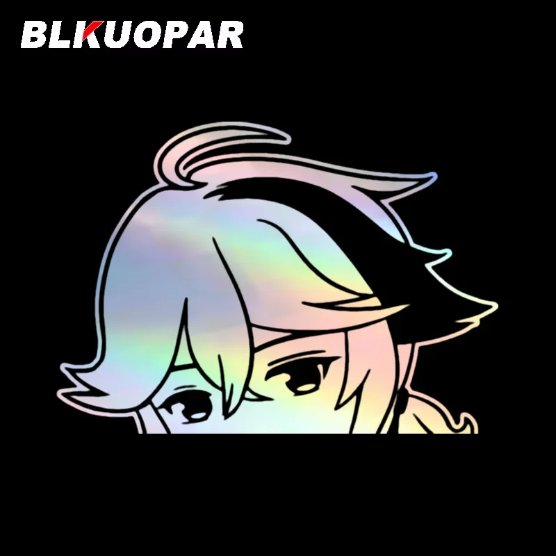 

BLKUOPAR Genshin Impact Tartaglia автомобильные наклейки индивидуальная лазерная высеченная наклейка кондиционер водостойкое украшение лобового стекла