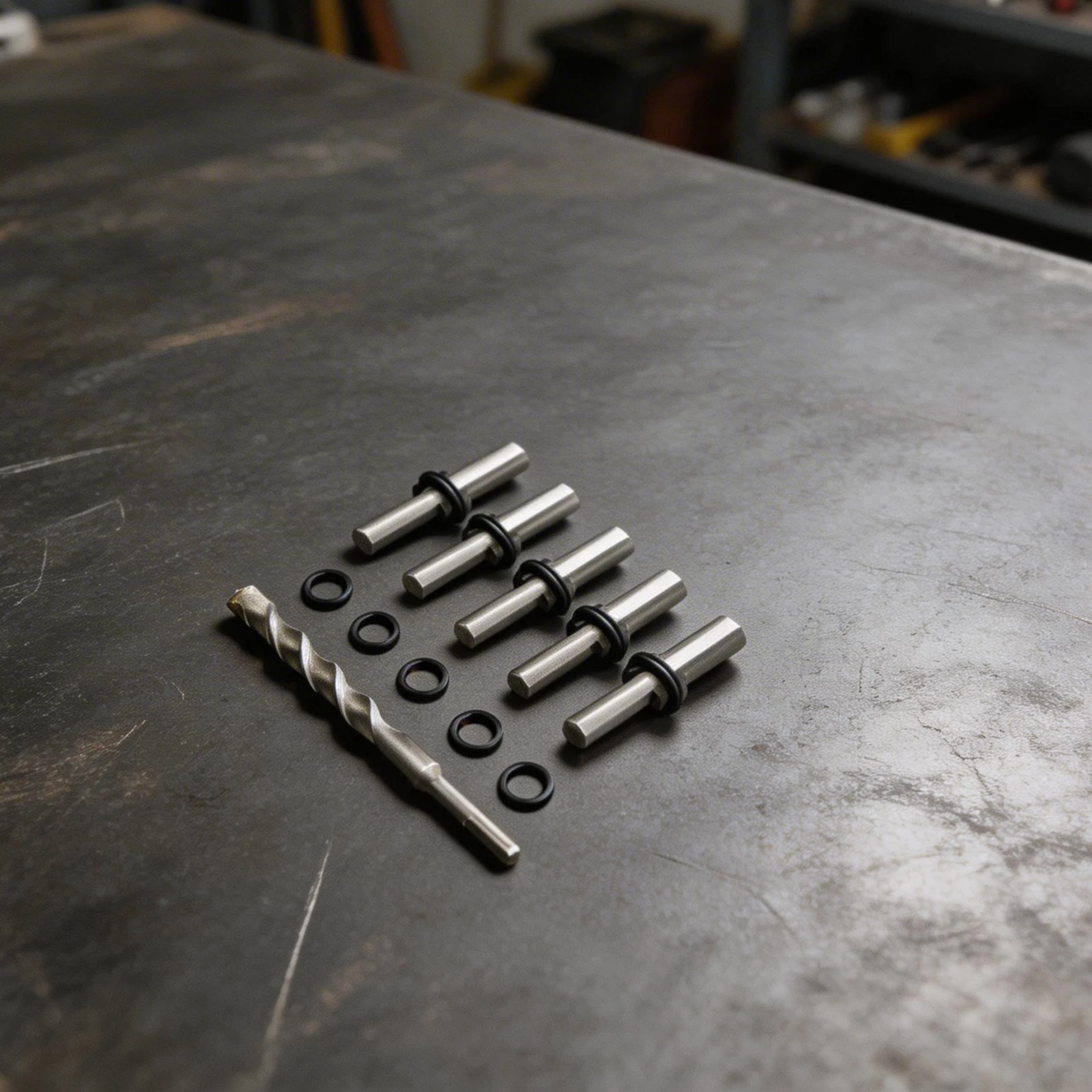 4CrMo Alloy Rock Splitter Construction Projects 10mm Handle Diameter 5-Piece Tool Set Heat-Treated Material For Granite
