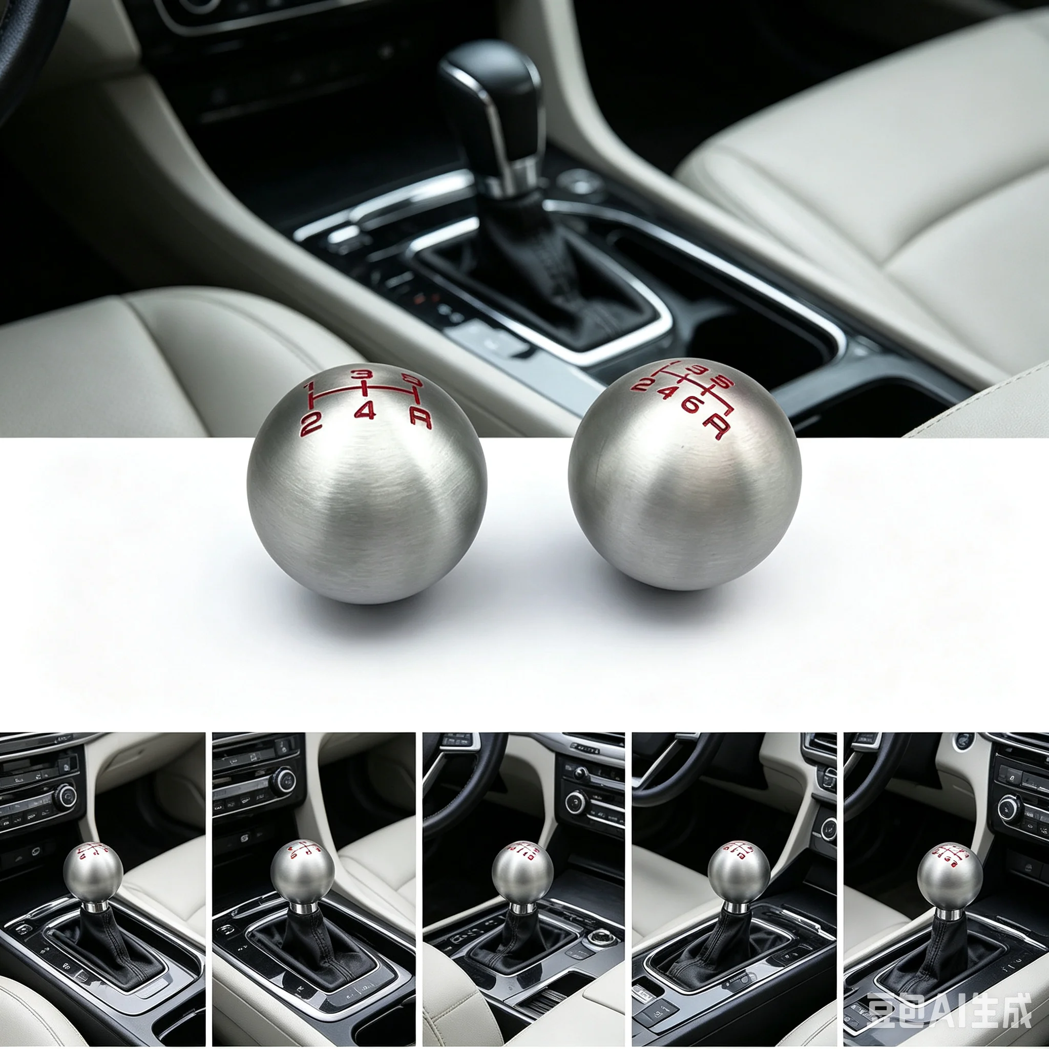 Aluminum 5 6 Speed Ball Shape Gear Shift Knob M10*1.5 Fit For 2022 Honda Civic City FD2 FN2 EP3 typeR DC2 DC5 AP1 AP2 S2000 F20C
