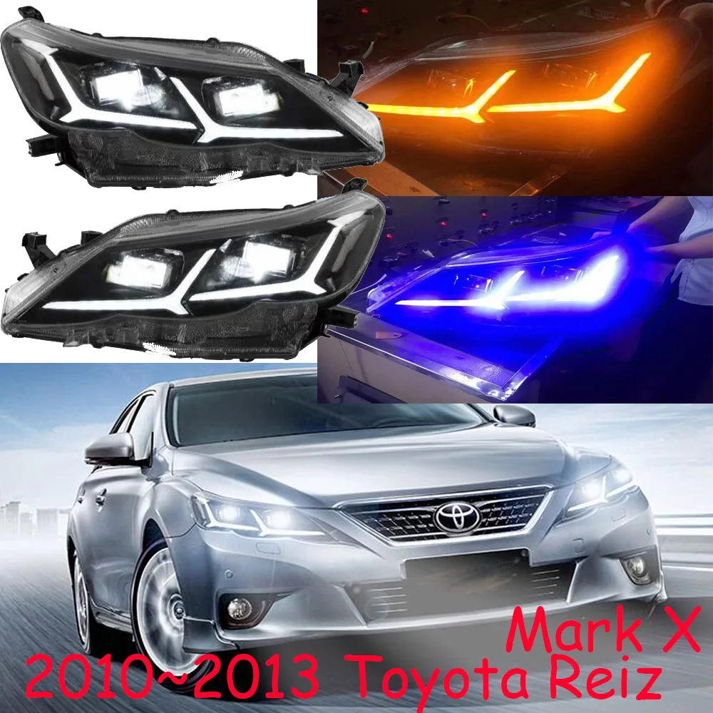 

2010~2013y car bupmer MarkX head light for Toyota Reiz headlight Mark X car accessories All in LED fog for Mark X Reiz headlamp