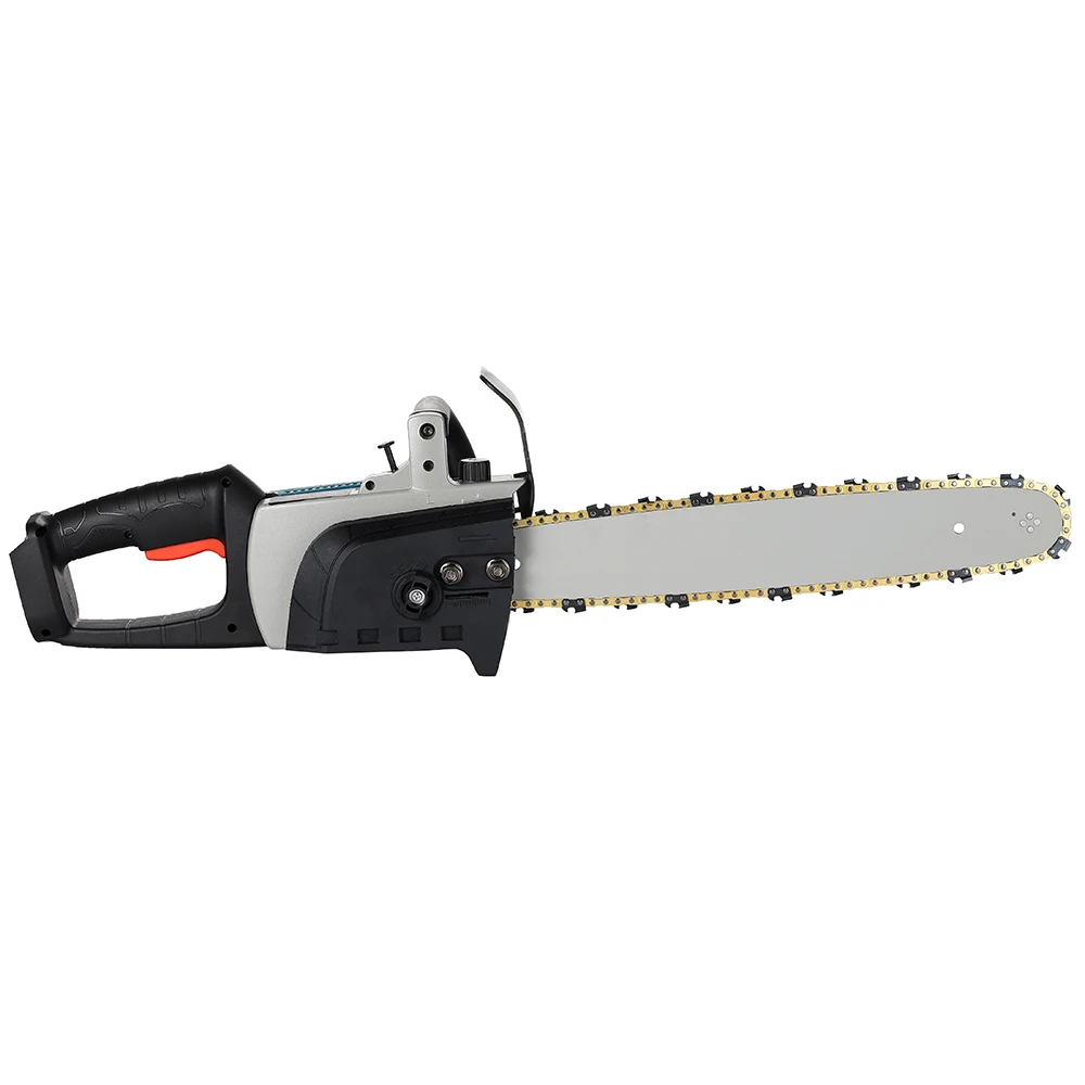 36V Rechargeable Lithium Battery Powered Powerful Brushless Cordless chain saw Electric Chainsaw with two 6.0/9.0Ah batteries.