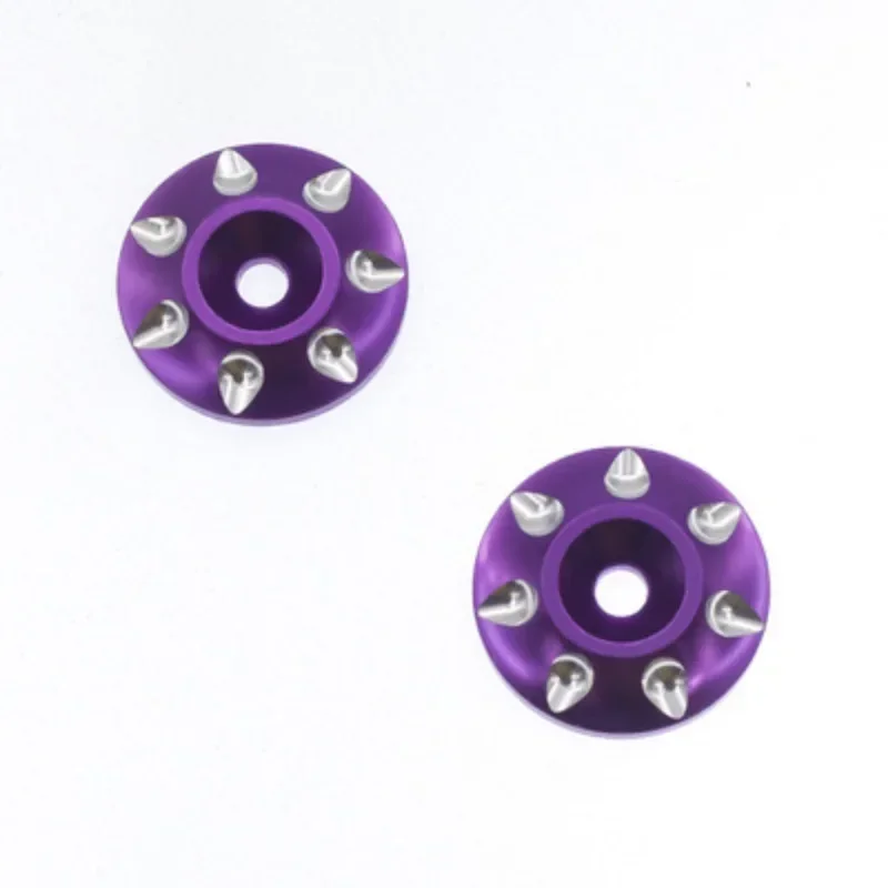 CatRC CatRC 2pcs Metal Wing Mounting Tail Washer M3 Screw Gasket For 1/10 1/8 RC Car Off Road Buggy Short Course Truck