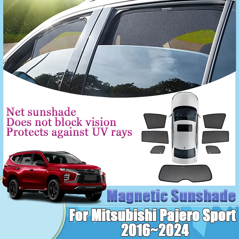 

For Mitsubishi Pajero Sport 2019 Accessories KR KS QE QF 2016~2024 2023 Foldable Outdoor Sunscreen Shade Anti-UV Car Accessories