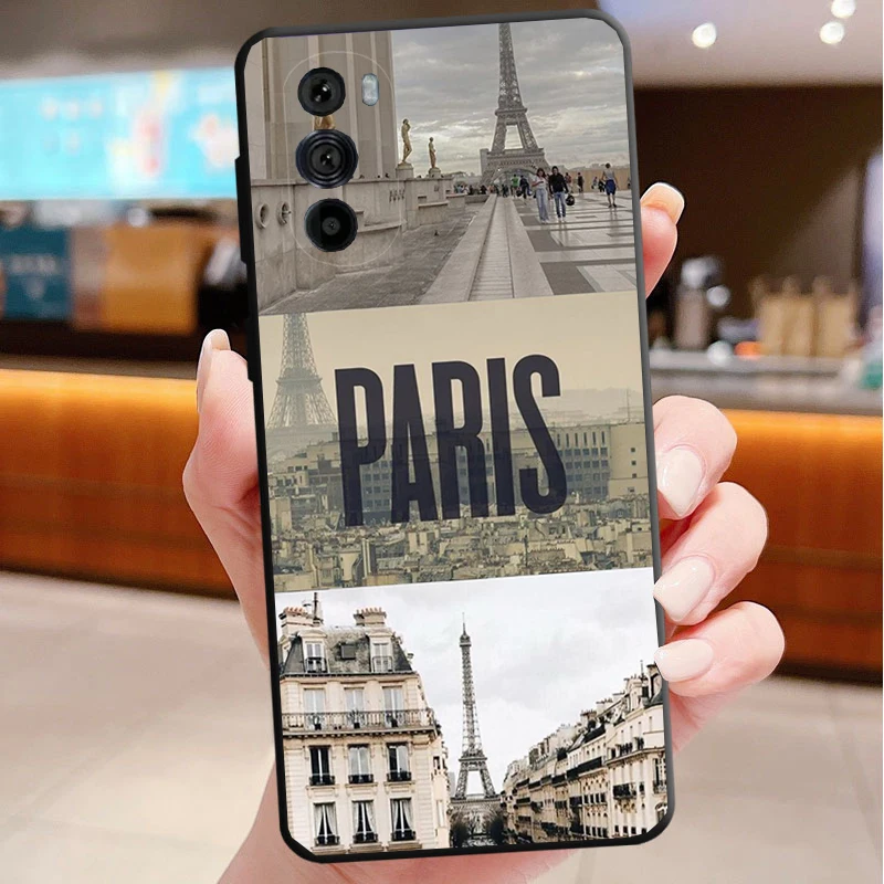 

Paris Funda Phone Case For Motorola Edge 60 50 40 Pro 60 50 40 30 Ultra Neo Fusion Moto G Play G Stylus