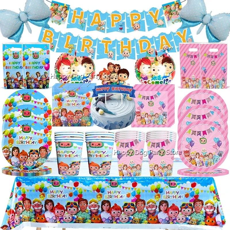 Cartoon Family TV Movie Birthday Party Decoration Balloons Boys Girls Favors Baby Shower Party Supplies DIY Cake Topper Backdrop