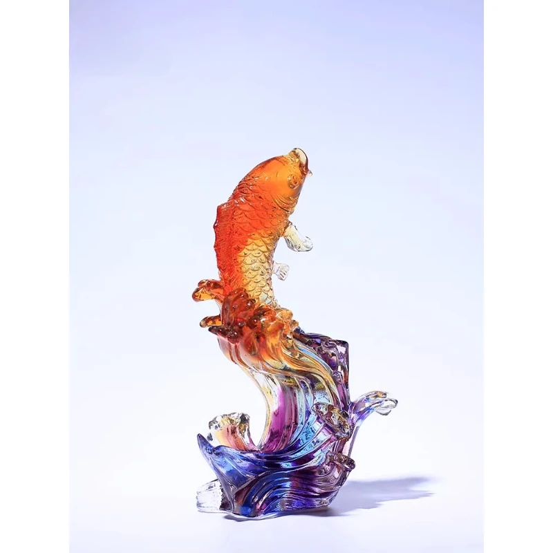 crystal koi fish living room entrance ornament