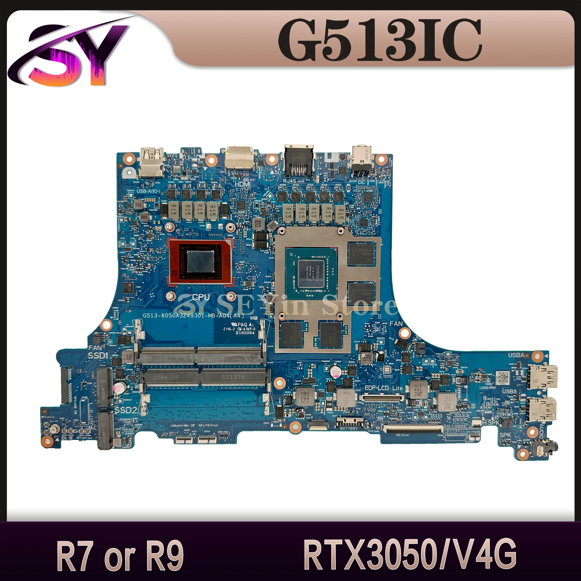 노트북 메인보드, ASUS G513IH PX513I PX713I G513IC G513IE G713IC G713IC G713IH G713IE R5-4600H R7-4800H R9-4900H