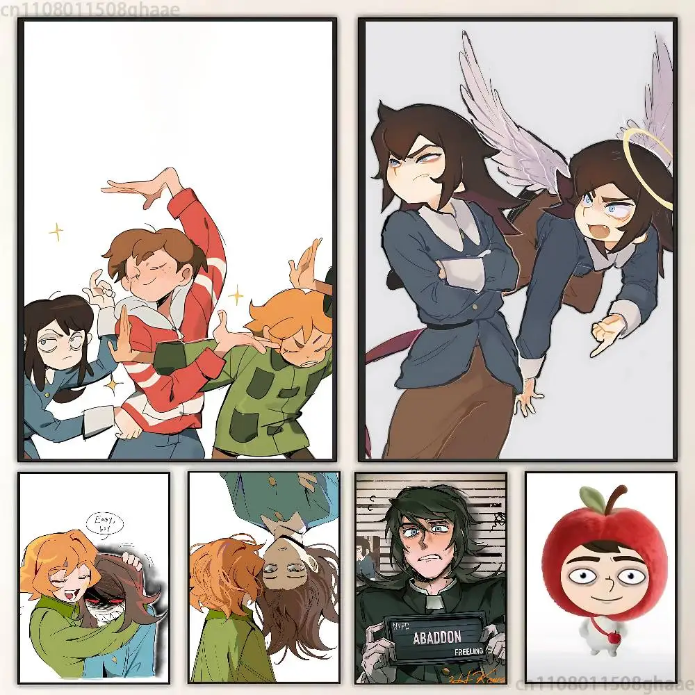 

Abaddon H-Haunted H-Hotel Artists Canvas Painting for Living Room Home Decor Poster Fans Gifts-unframed