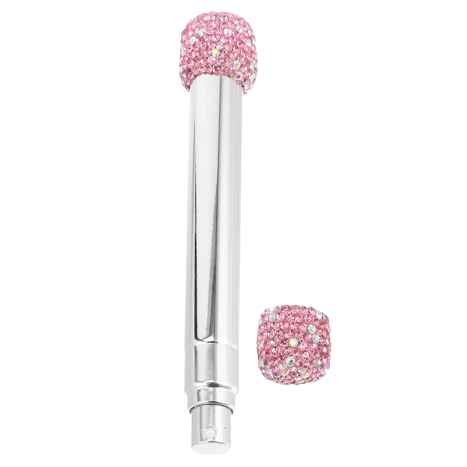 

Refillable Perfume Atomizer Rhinestone Diamond Embedded Mini Glass Leak-Proof Spray Bottle Durable Portable Travel Fragrance