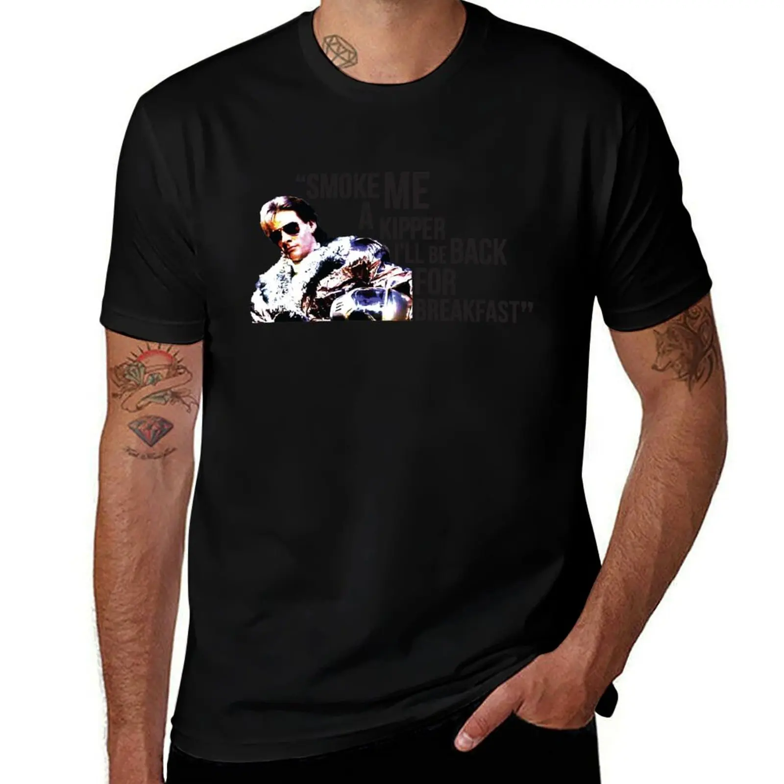 Smoke Me A Kipper Ace Rimmer Red Dwarf Quote T-Shirt Work Utility Short Sleeve Shirt T-Shirt