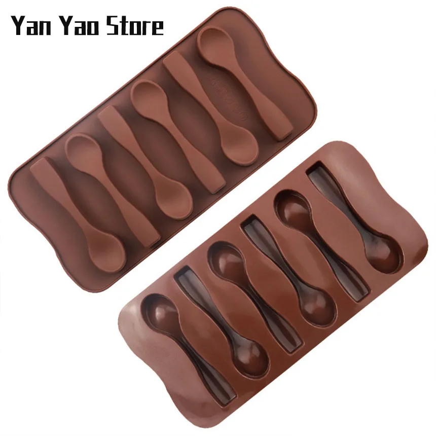 قوالب شوكولاتة سيليكون ، ملاعق حساء ، قوالب جيلي ، صواني مكعبات ثلج ، قوالب حلوى #1